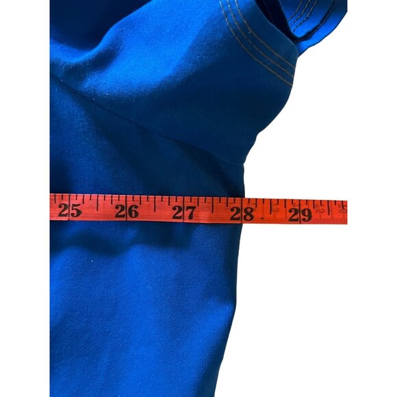 2 Dickies Blue Unisex Scrub Top 3XL With Pockets & V-Neck Medical Comfortable - Picture 11 of 16